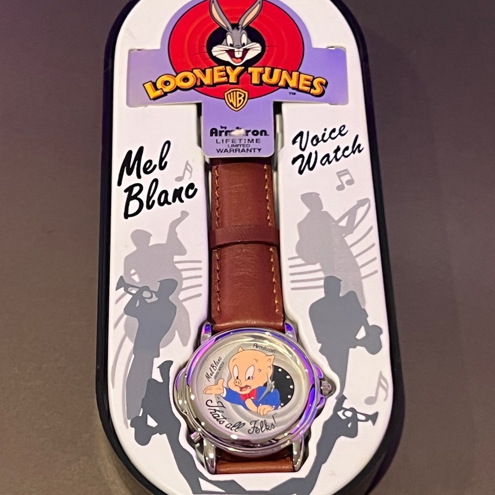 Collectors Watch .  Brand New Looney Tunes Mel Blanc voice watch. Need battery.